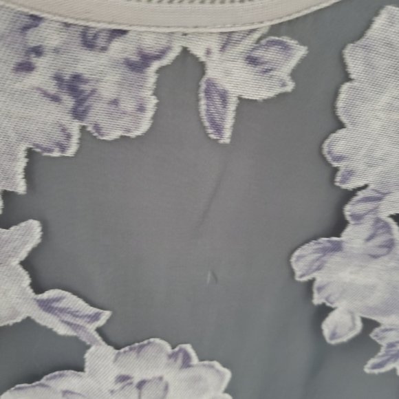 Ted Baker Floral Net Top Jersey Back Size 3 - Picture 4 of 8